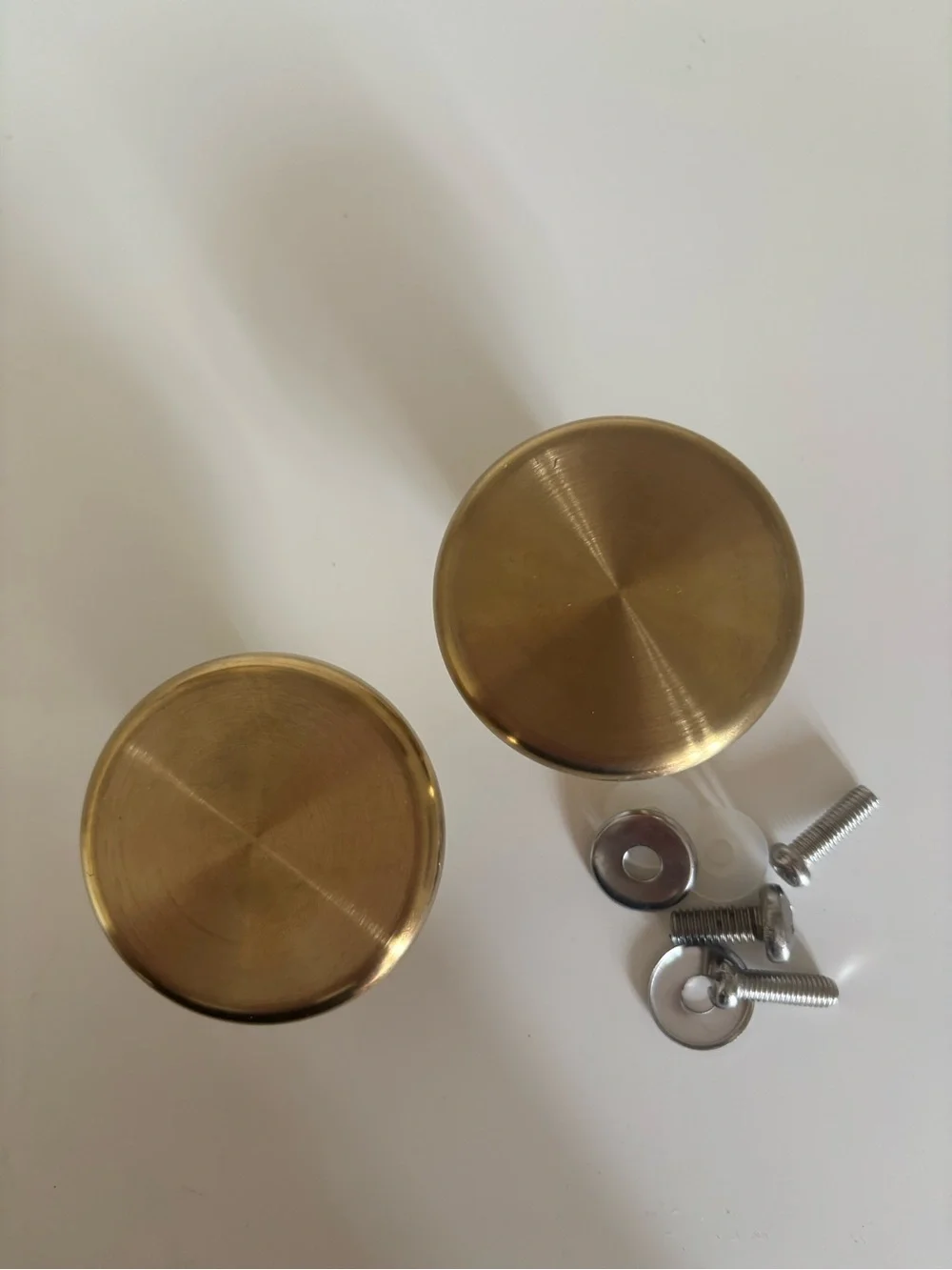 2pc Gold Stainless Steel Dutch Oven Cookware Lid Knob Set w/ Screws & Washers